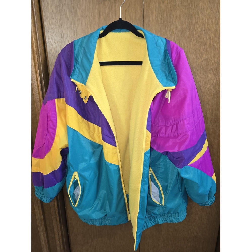 VTG Climate Zone Coat Jacket 18/20 Xl Ski Snowboard Snowmobile 80s Bright‎